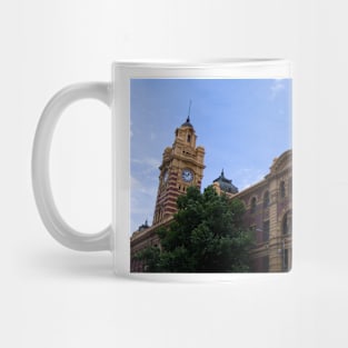 Timeless Elegance of Flinders Street Station Clock Tower Mug